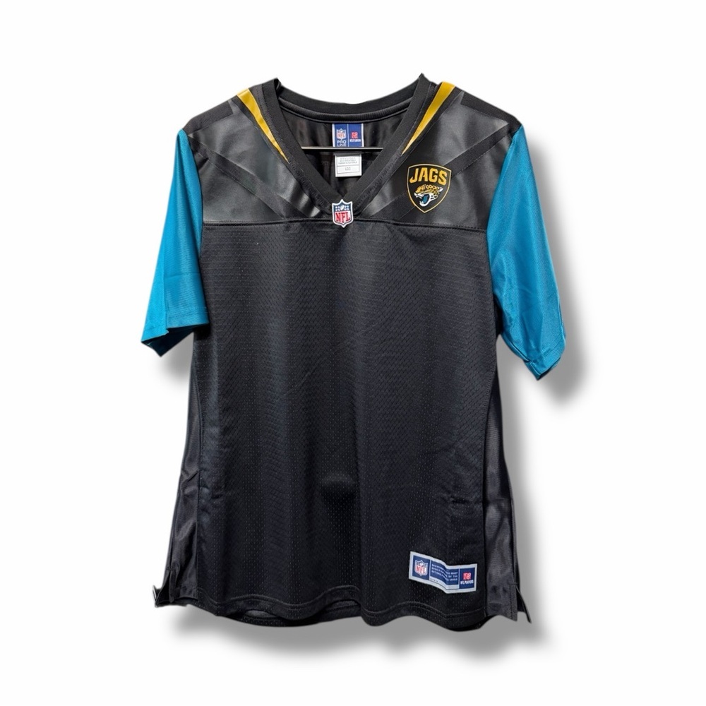 NFL Pro-Line Large Black & Teal Blank Jacksonville Jaguars Jersey $80 MSRP - NWT